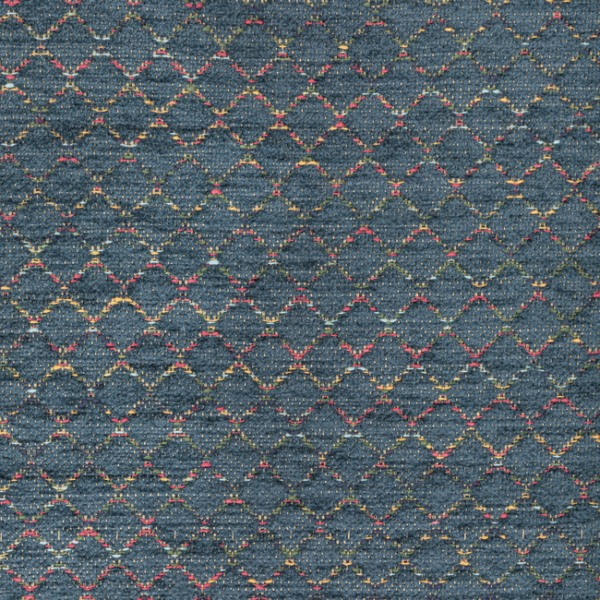 BRUNSCHWIG & FILS CHAMBERY TEXTURES III BISSY TEXTURE - BLUE upholstery fabric swatch for sample-first furniture planning