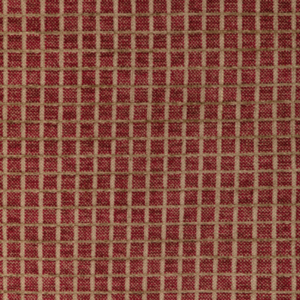 BRUNSCHWIG & FILS CHAMBERY TEXTURES IV CHIRON TEXTURE - RED upholstery fabric swatch for sample-first furniture planning