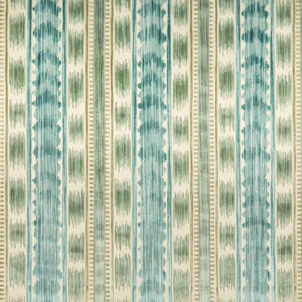 BRUNSCHWIG & FILS CHAUMONT VELVETS BAYEAUX VELVET - AQUA upholstery fabric swatch for sample-first furniture planning