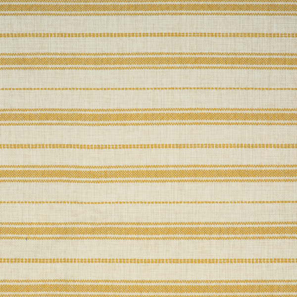 BRUNSCHWIG & FILS EN VACANCES II MONTPEZAT STRIPE - GOLD upholstery fabric swatch for sample-first furniture planning