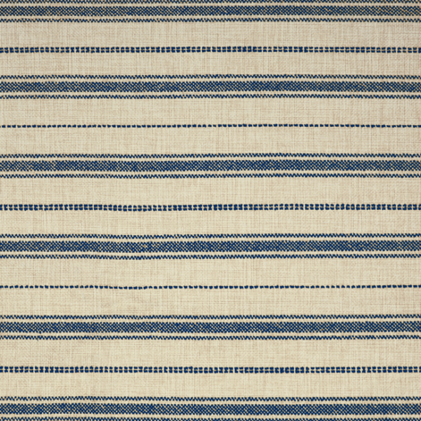 BRUNSCHWIG & FILS EN VACANCES II MONTPEZAT STRIPE - NAVY upholstery fabric swatch for sample-first furniture planning