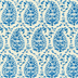 BRUNSCHWIG & FILS EN VACANCES II ROUGIER PRINT - BLUE upholstery fabric swatch for sample-first furniture planning
