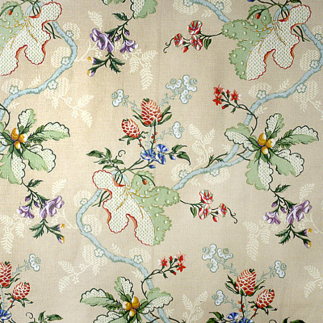 BRUNSCHWIG & FILS FABRIANO COTTON AND LINEN PRINT - ALMOND BR-79355.018.0