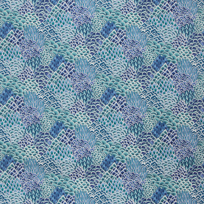 BRUNSCHWIG & FILS GRAND BAZAAR KATIBI PRINT - TURQUOISE 8020104.13.0