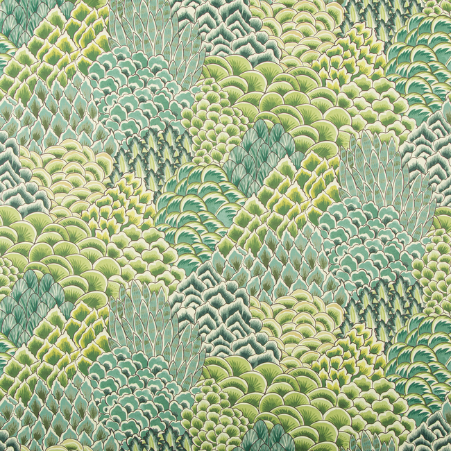 BRUNSCHWIG & FILS GRAND BAZAAR WALLPAPERS KATIBI - LEAF P8020104.33.0