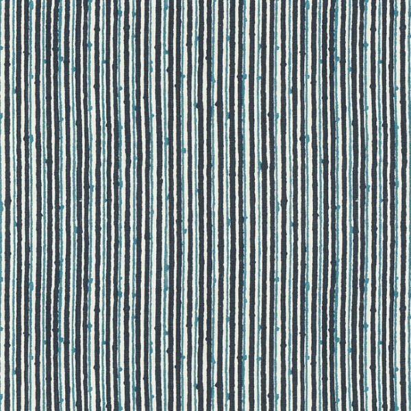 BRUNSCHWIG & FILS HOMMAGE PIQUE-NIQUE - INDIGO/INK upholstery fabric swatch for sample-first furniture planning