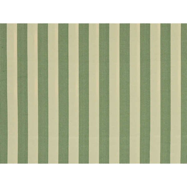 BRUNSCHWIG & FILS JAGTAR VALENTI STRIPE - EMERALD upholstery fabric swatch for sample-first furniture planning