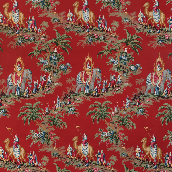 BRUNSCHWIG & FILS LA MENAGERIE BEAUPORT PROMENADE - RED 8024104.19.0