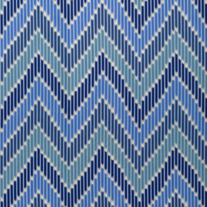 La Menagerie Cascade Print - Blue/sky upholstery fabric swatch