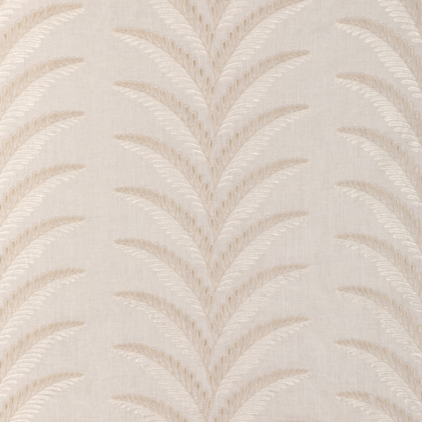 BRUNSCHWIG & FILS LA MENAGERIE FOUGERE EMB - CREAM upholstery fabric swatch for sample-first furniture planning