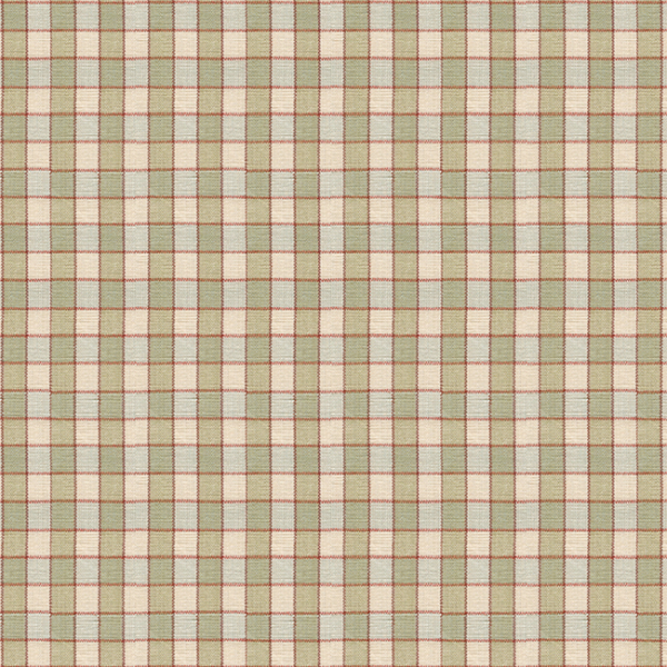 BRUNSCHWIG & FILS LA SEYNE CHECK - SANDSTONE upholstery fabric swatch for sample-first furniture planning