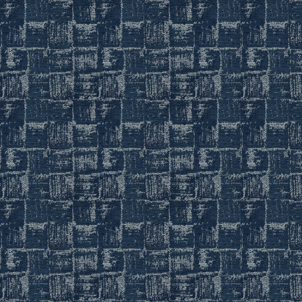 BRUNSCHWIG & FILS L'ATELIER MODERNE VALERIAN - SAPPHIRE upholstery fabric swatch for sample-first furniture planning