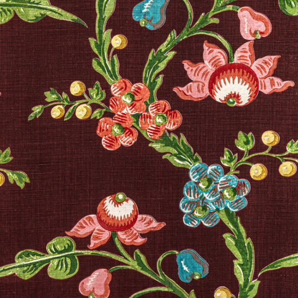 BRUNSCHWIG & FILS LE BRUN PRINT - AUBERGINE 8022121.909.0