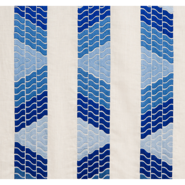 BRUNSCHWIG & FILS LE JARDIN CHINOIS CLOUDS - BLUE upholstery fabric swatch for sample-first furniture planning
