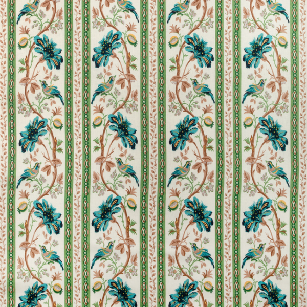 BRUNSCHWIG & FILS LE JARDIN CHINOIS LE LAC BORDER - AQUA/GREEN 8012137.513.0