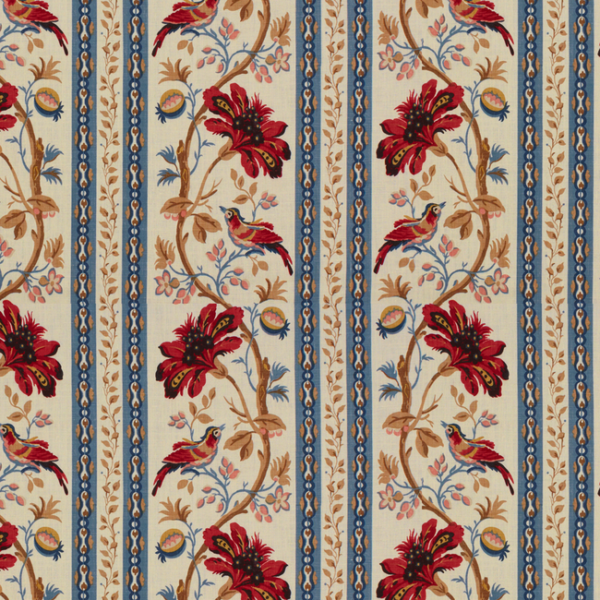 BRUNSCHWIG & FILS LE JARDIN CHINOIS LE LAC BORDER - RED/BLUE 8012137.195.0