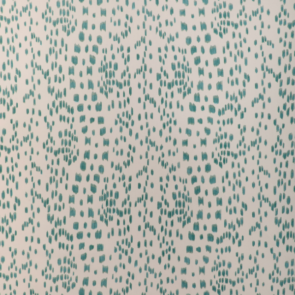 BRUNSCHWIG & FILS LE JARDIN CHINOIS LES TOUCHES - AQUA upholstery fabric swatch for sample-first furniture planning