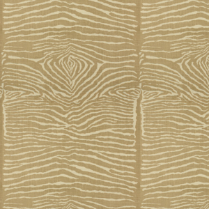 Le Zebre Linen Prt - Beige upholstery fabric swatch