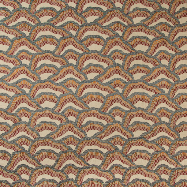BRUNSCHWIG & FILS LES ENSEMBLIERS II LES RIZIERES EMB - RUST/GREY 8017127.2411.0