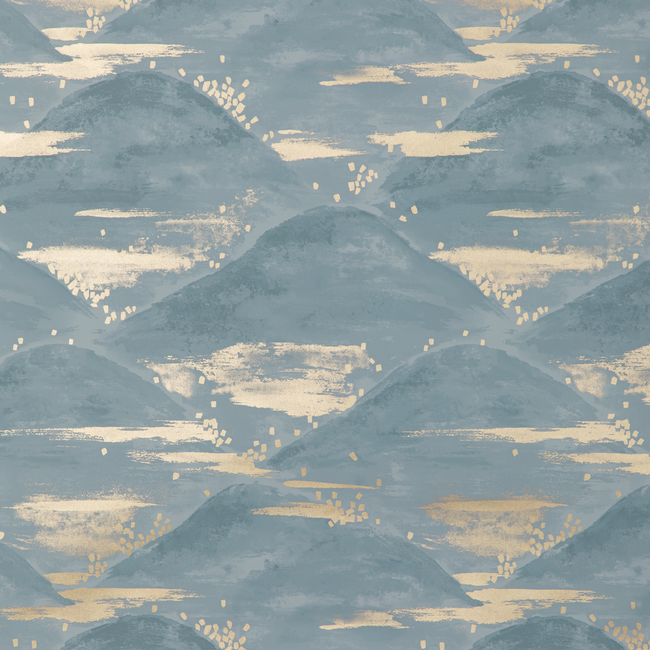 BRUNSCHWIG & FILS LES ENSEMBLIERS WALLPAPERS LA BRUME - BLUE P8020105.5.0