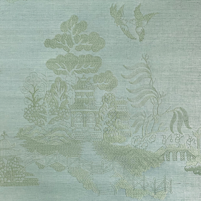 BRUNSCHWIG & FILS LES ENSEMBLIERS WALLPAPERS LA PAGODE - MIST P8020108.13.0