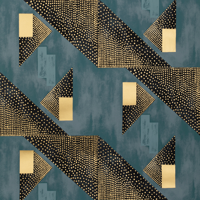 BRUNSCHWIG & FILS LES ENSEMBLIERS WALLPAPERS LE TONNERRE - NAVY P8020107.504.0