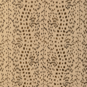 Les Touches Cotton Print - Brown upholstery fabric swatch
