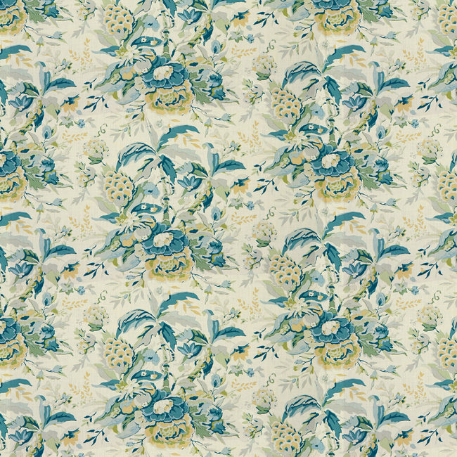 BRUNSCHWIG & FILS LES TROPIQUES HORSESHOE BAY - AQUA/GREEN 8015108.513.0