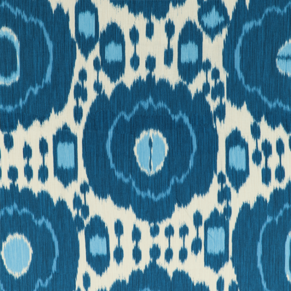 BRUNSCHWIG & FILS LOUVERNE MAYENNE PRINT - BLUE upholstery fabric swatch for sample-first furniture planning