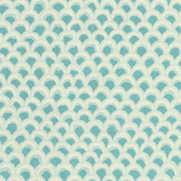 BRUNSCHWIG & FILS LOUVERNE PAVE II PRINT - AQUA 8020126.113.0