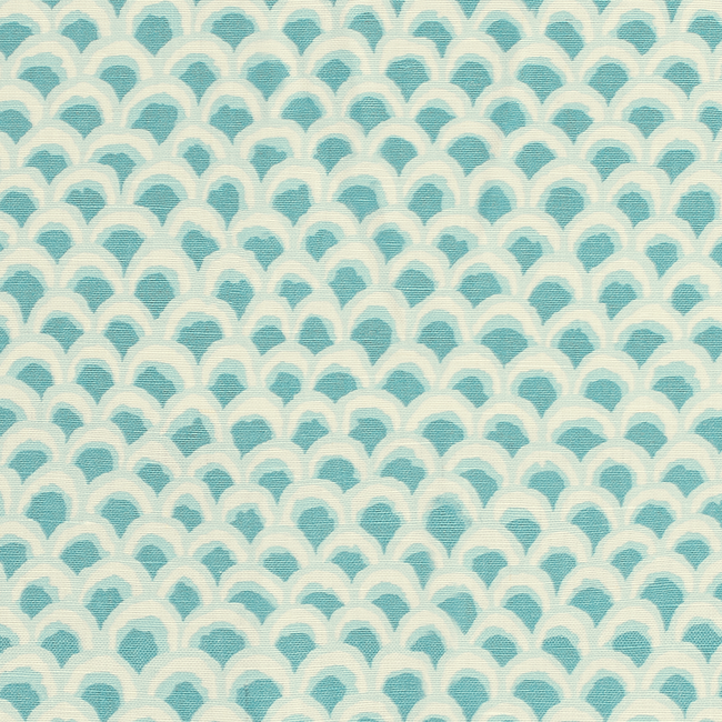 BRUNSCHWIG & FILS LOUVERNE PAVE II PRINT - AQUA 8020126.113.0