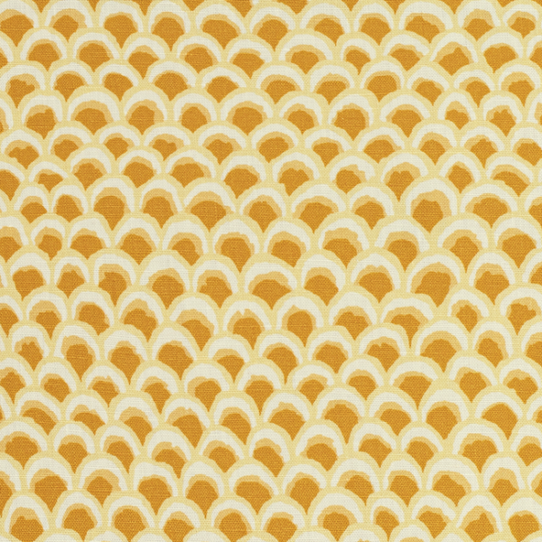 BRUNSCHWIG & FILS LOUVERNE PAVE II PRINT - CANARY upholstery fabric swatch for sample-first furniture planning