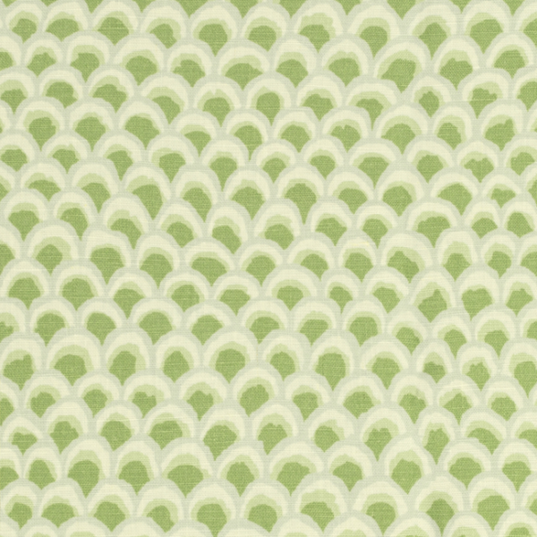 BRUNSCHWIG & FILS LOUVERNE PAVE II PRINT - KIWI upholstery fabric swatch for sample-first furniture planning
