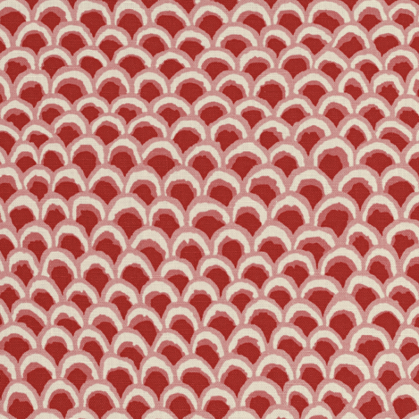 BRUNSCHWIG & FILS LOUVERNE PAVE II PRINT - RED 8020126.19.0