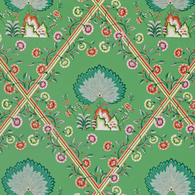 BRUNSCHWIG & FILS LOUVERNE WALLPAPERS LOIRE - EMERALD P8020112.53.0