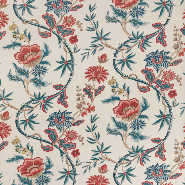 BRUNSCHWIG & FILS LOUVERNE WALLPAPERS VERONIQUE - BLUE P8020111.195.0