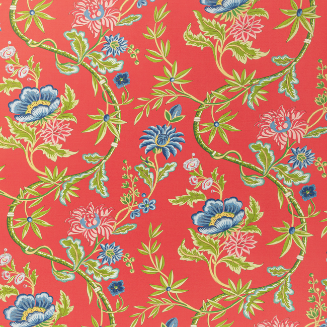 BRUNSCHWIG & FILS LOUVERNE WALLPAPERS VERONIQUE - RED P8020111.19.0