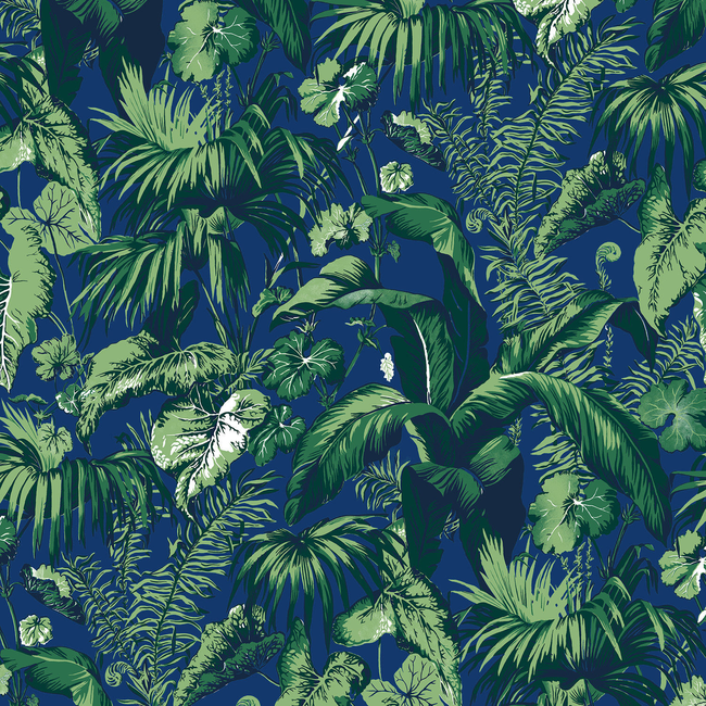 BRUNSCHWIG & FILS MADELEINE CASTAING FEUILLAGE - BLUE P8015102.5.0