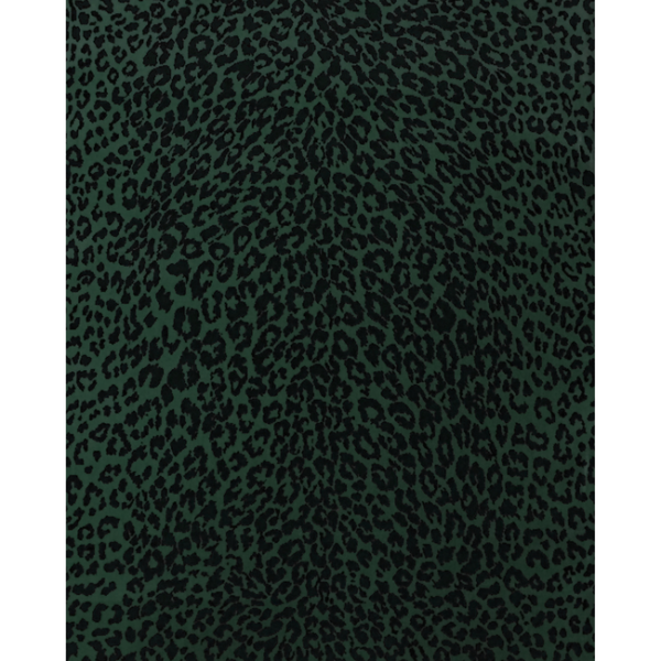 BRUNSCHWIG & FILS MADELEINE CASTAING II MADELEINE'S LEOPARD - JADE upholstery fabric swatch for sample-first furniture planning