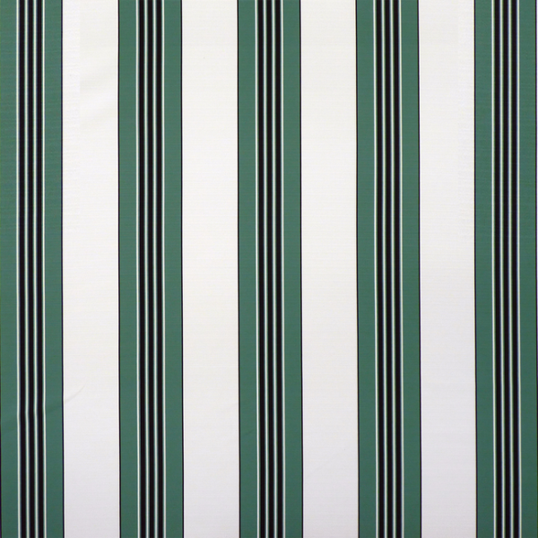BRUNSCHWIG & FILS MADELEINE CASTAING INDOOR/OUTDOOR RAYURE II - EMERALD upholstery fabric swatch for sample-first furniture planning