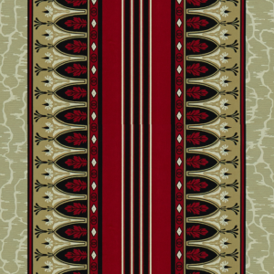 Madeleine Castaing Lola Montez - Red upholstery fabric swatch