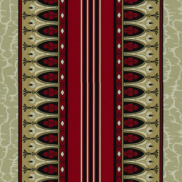 BRUNSCHWIG & FILS MADELEINE CASTAING LOLA MONTEZ - RED upholstery fabric swatch for sample-first furniture planning