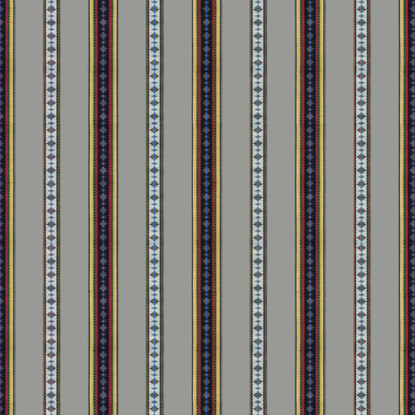 BRUNSCHWIG & FILS MADELEINE CASTAING RAYURE BRODERIE - GRIS upholstery fabric swatch for sample-first furniture planning
