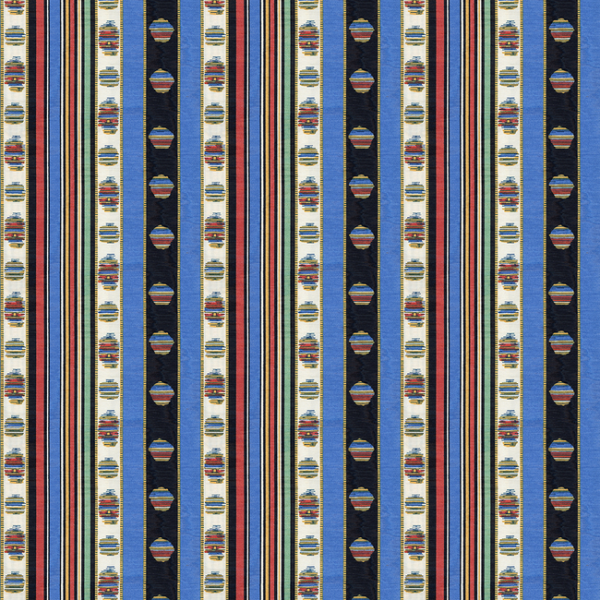 BRUNSCHWIG & FILS MADELEINE CASTAING RAYURE MOIRE - BLEU upholstery fabric swatch for sample-first furniture planning