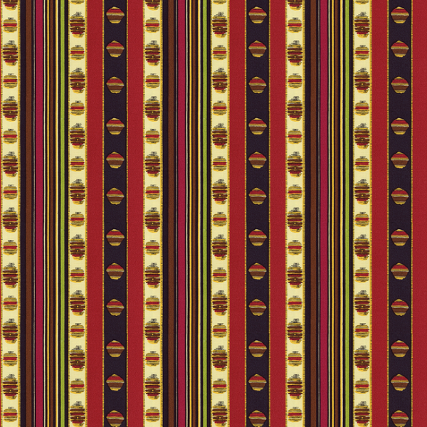 BRUNSCHWIG & FILS MADELEINE CASTAING RAYURE MOIRE - ROUGE upholstery fabric swatch for sample-first furniture planning