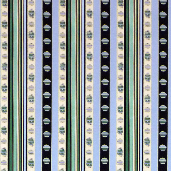 BRUNSCHWIG & FILS MADELEINE CASTAING RAYURE MOIRE - VERT upholstery fabric swatch for sample-first furniture planning