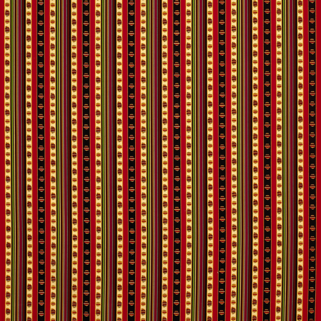 BRUNSCHWIG & FILS MADELEINE CASTAING RAYURE PERCALE - ROUGE 8015144.193.0