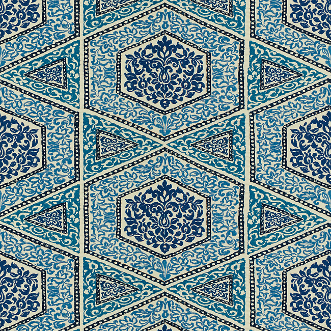 BRUNSCHWIG & FILS MAISONNETTE SUDHIRA - BLUE 8014105.515.0 - Discontinued