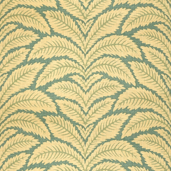 BRUNSCHWIG & FILS MAISONNETTE TALAVERA LINEN - AQUA upholstery fabric swatch for sample-first furniture planning