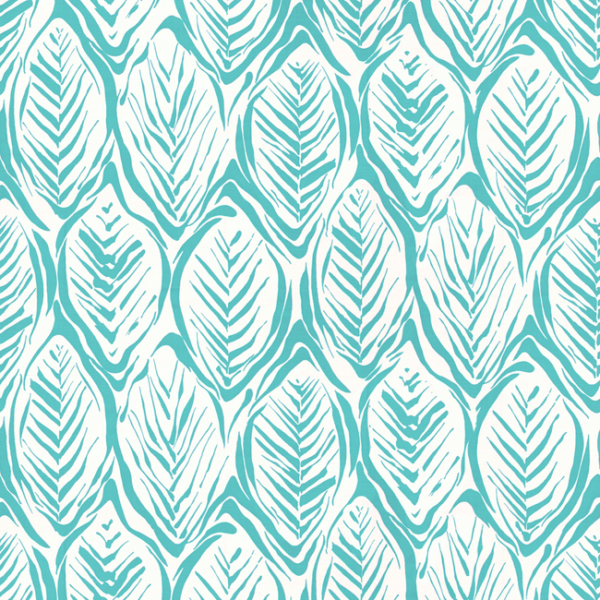 BRUNSCHWIG & FILS MAISONNETTE TROPICO - AQUA upholstery fabric swatch for sample-first furniture planning